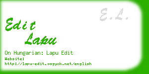edit lapu business card